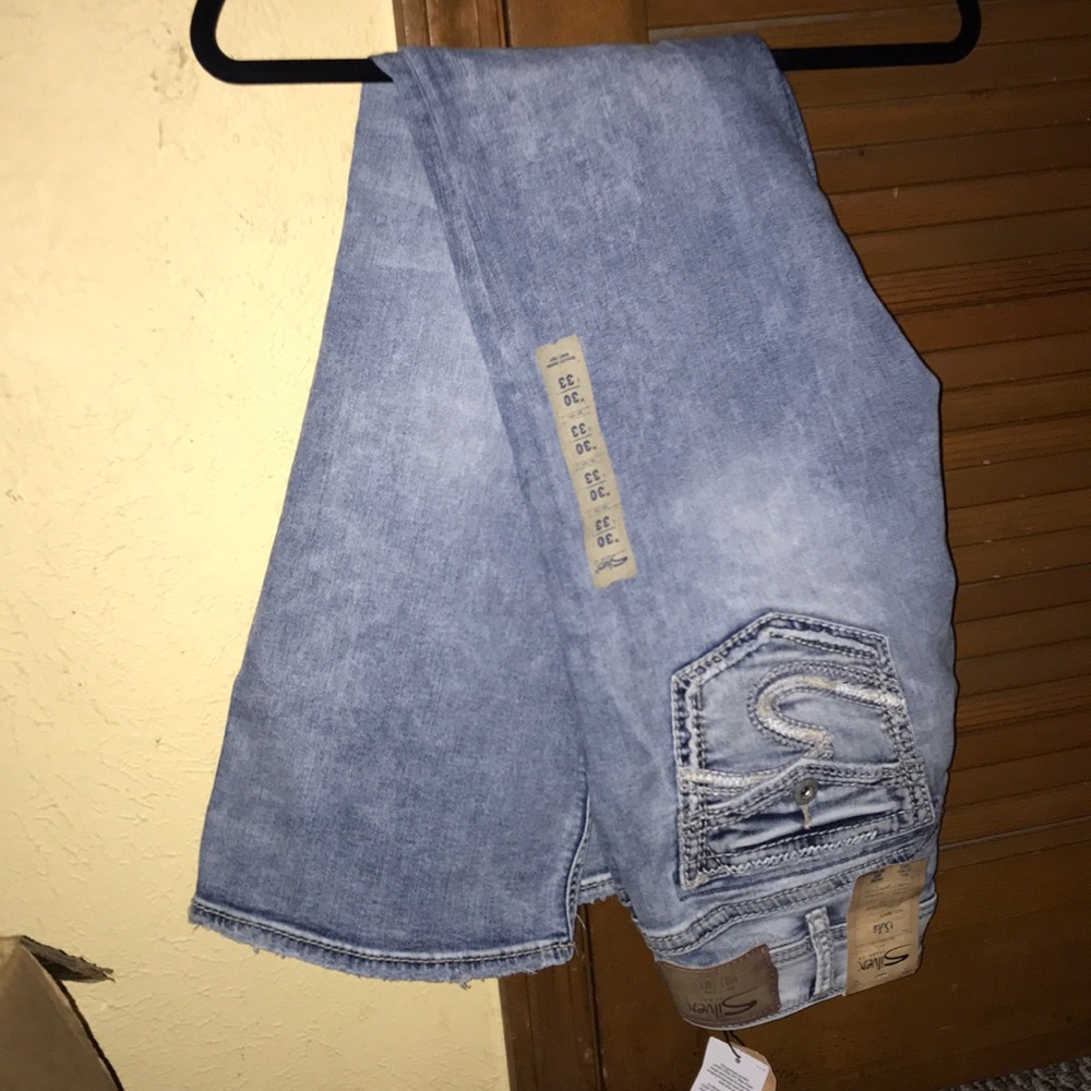 Silver bootcut jeans